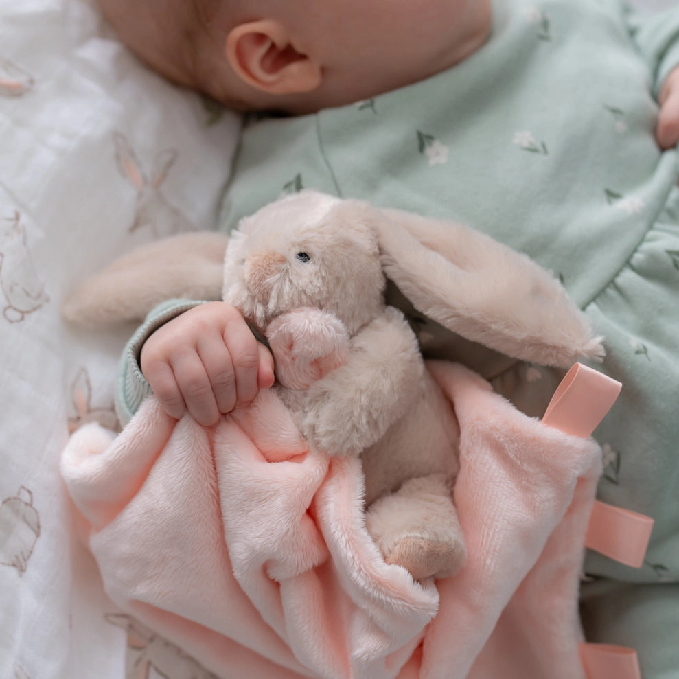 Beige Bunny Comforter Blanket