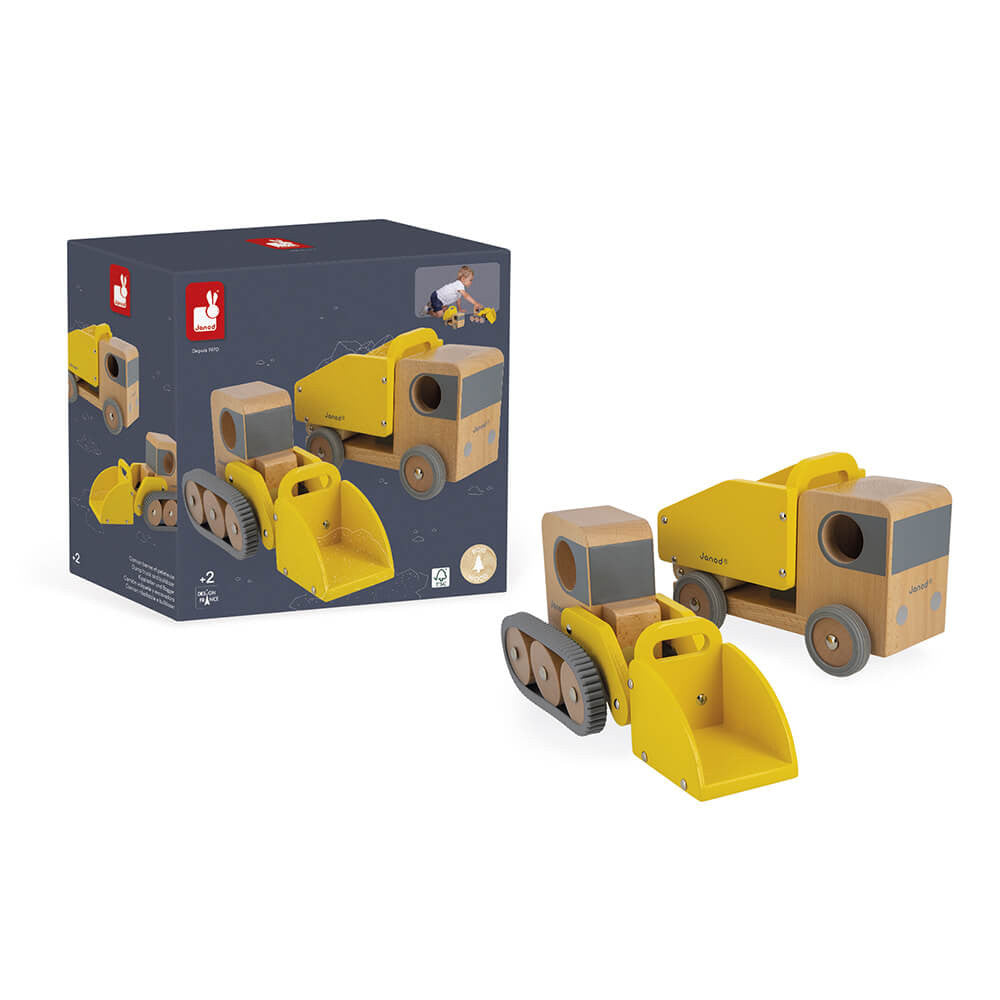 Dump Truck And Bulldozer