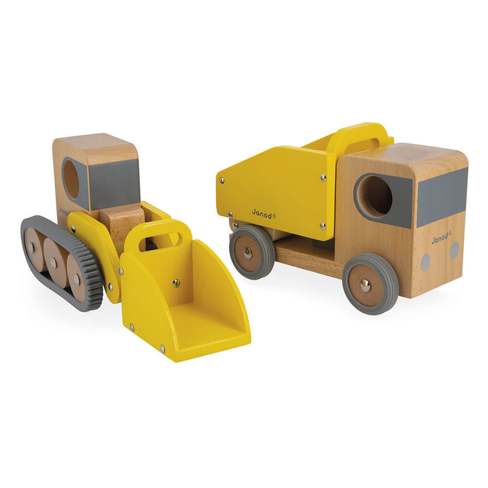 Dump Truck And Bulldozer