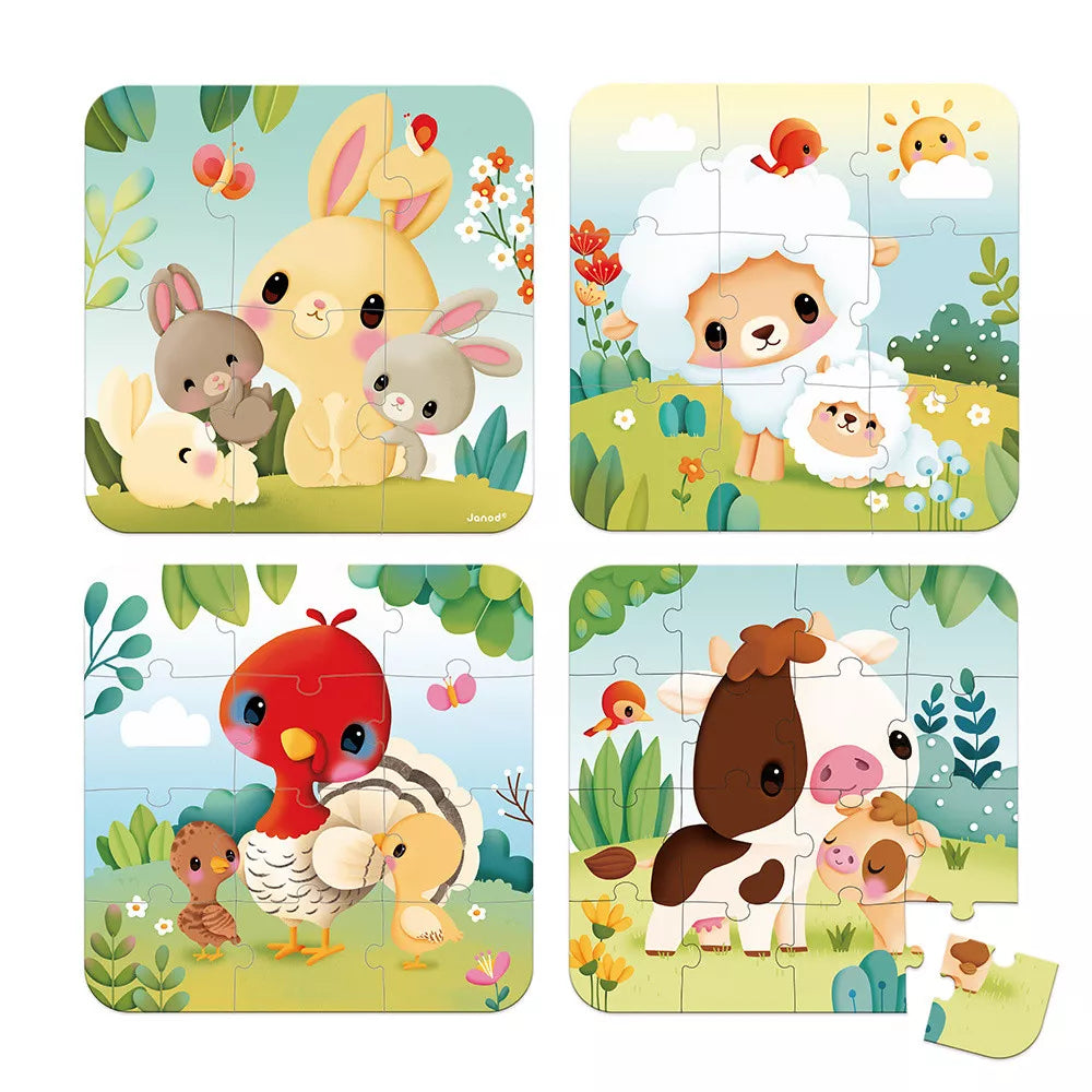 Farm Animals Evolving Puzzles