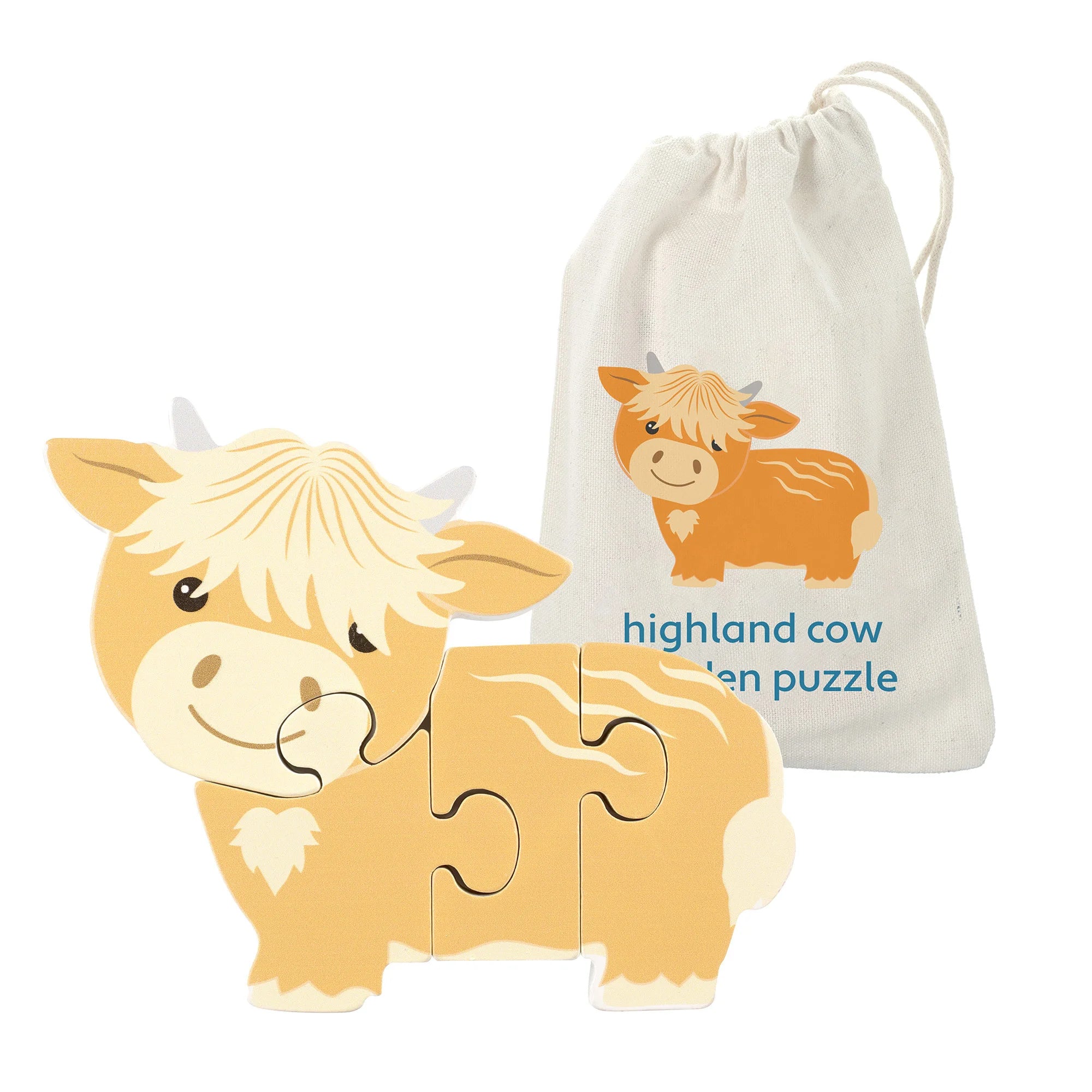Highland Cow mini puzzle