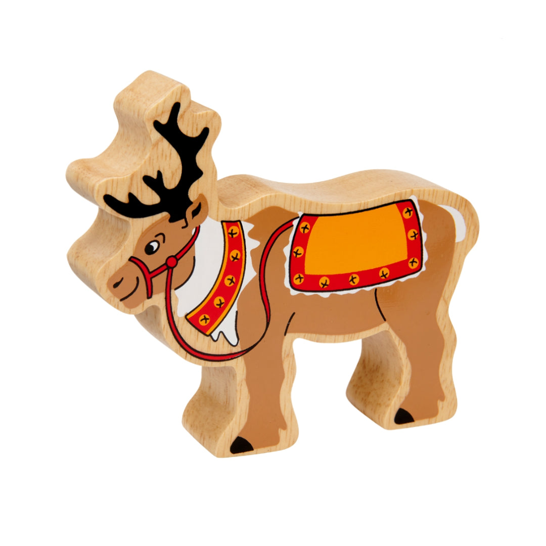 Reindeer with reins