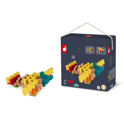 100-Piece Wooden Construction Kit