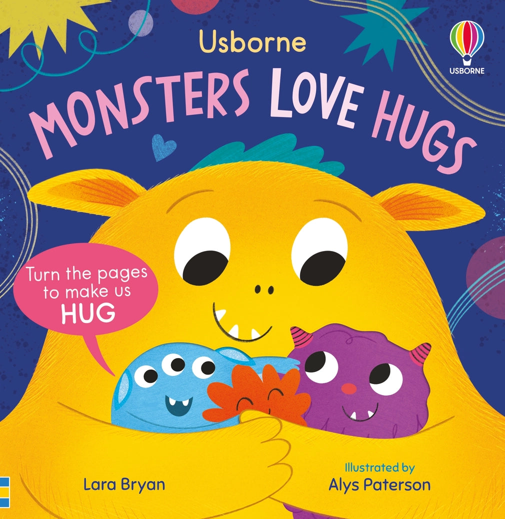 Monsters Love Hugs – Board Book