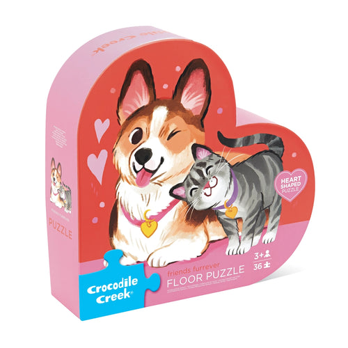 36 Piece Shaped Box Puzzle Friends Fur-Ever