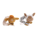 Plush Highland Cow and Sheep Wrist Rattles