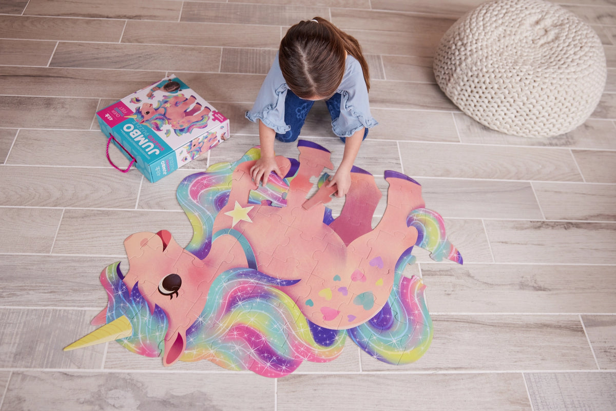 Crocodile Creek 48 Piece Jumbo Boxed Floor Puzzle Unicorn