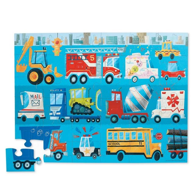 Fire engine floor puzzle