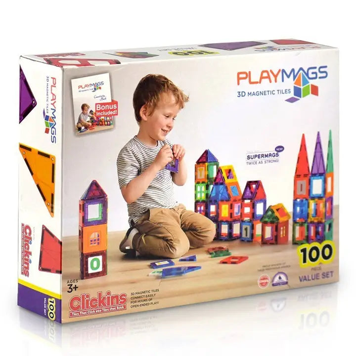 Magnetic tiles (100 Piece )