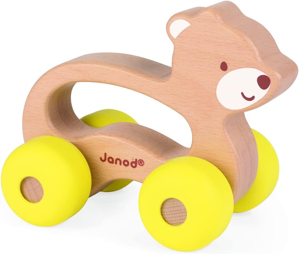 Wooden Push-Along Bear – Frankie's Toybox