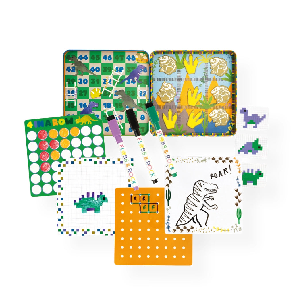 Magnetic Fun & Games Tin - Dinosaur