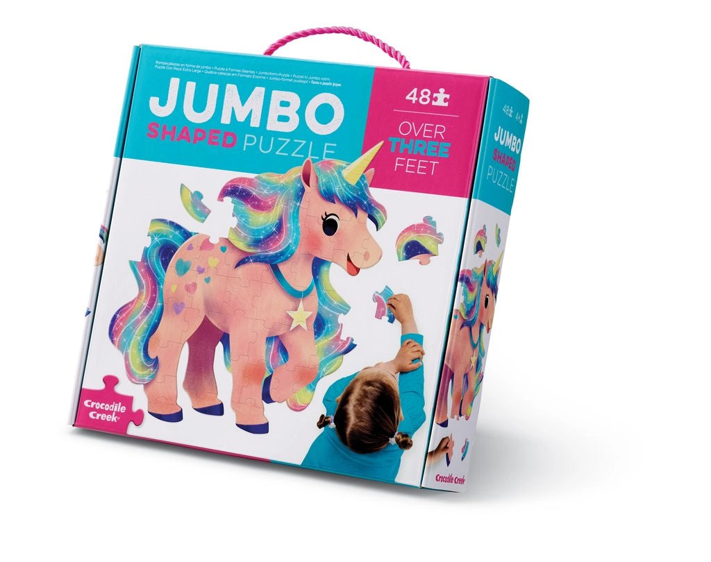 Crocodile Creek 48 Piece Jumbo Boxed Floor Puzzle Unicorn