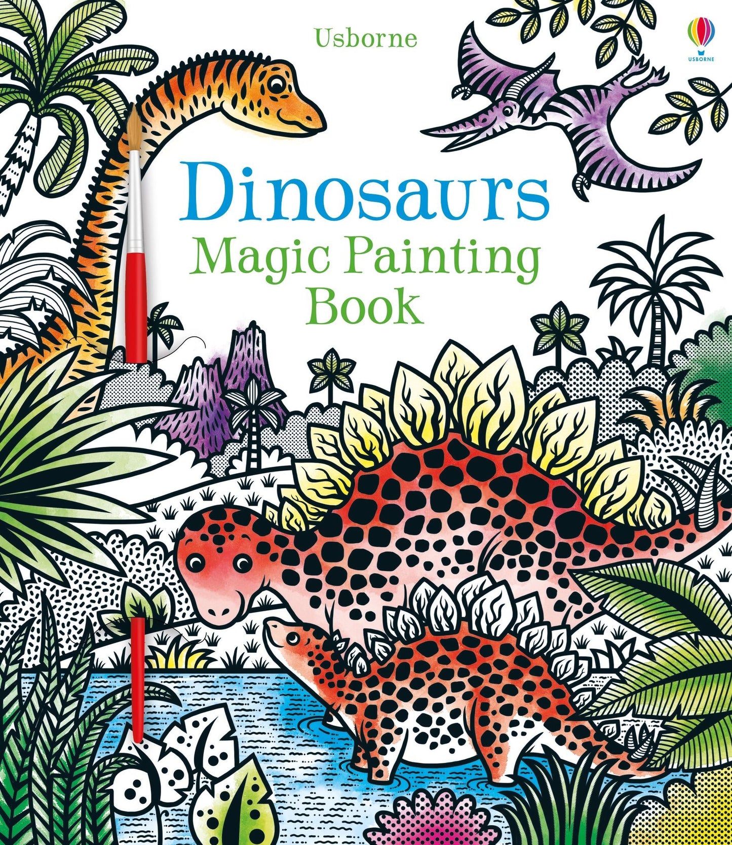 Dinosaur magic painting book