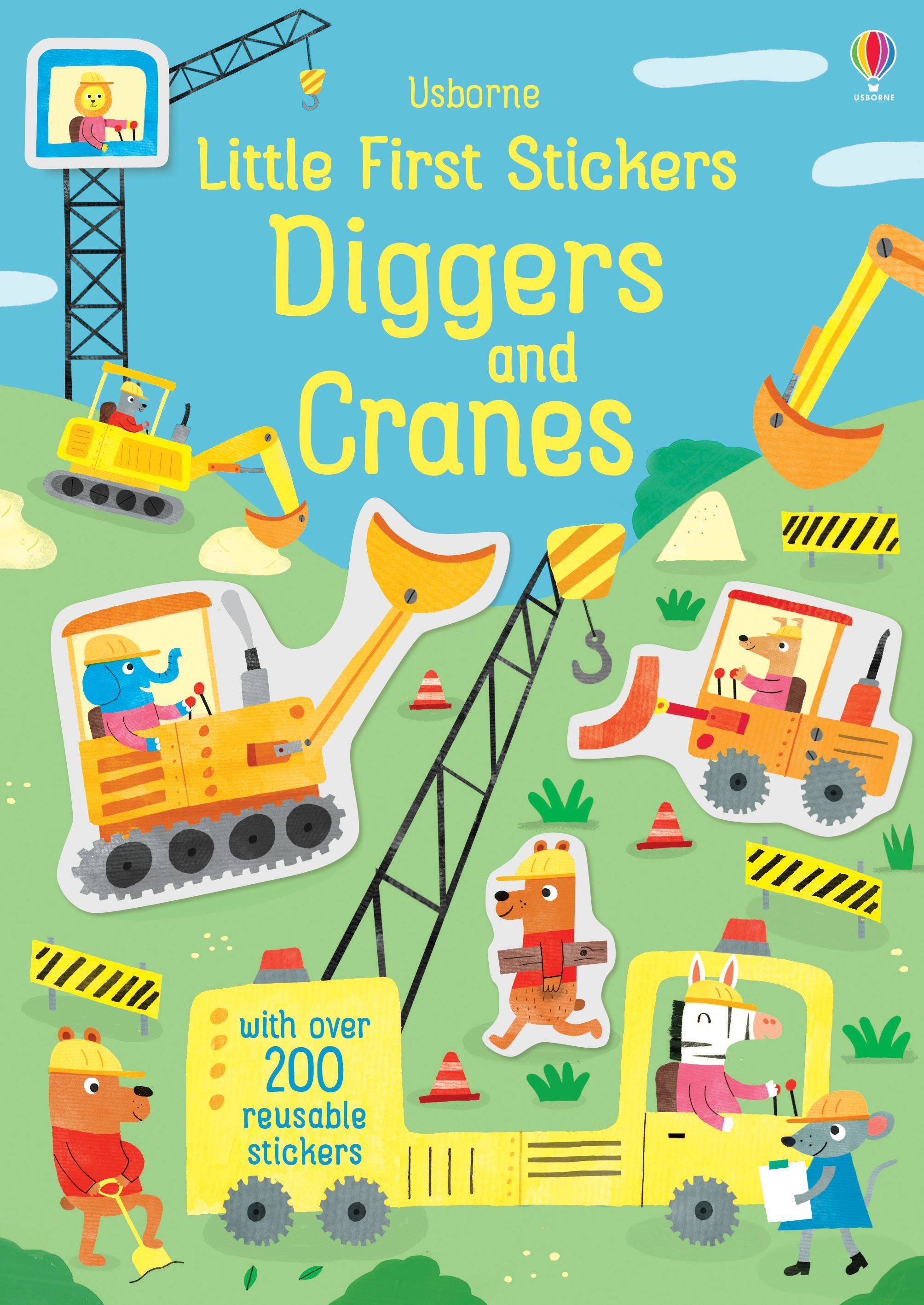 LITTLE FIRST STICKERS DIGGERS AND CRANES