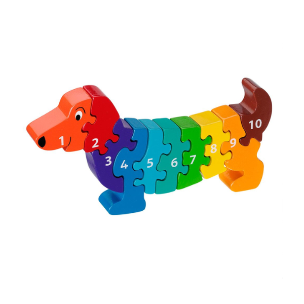 Dog number 1-10 jigsaw