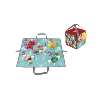 Wooden letter and number blocks