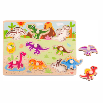 Dinosaur peg puzzle