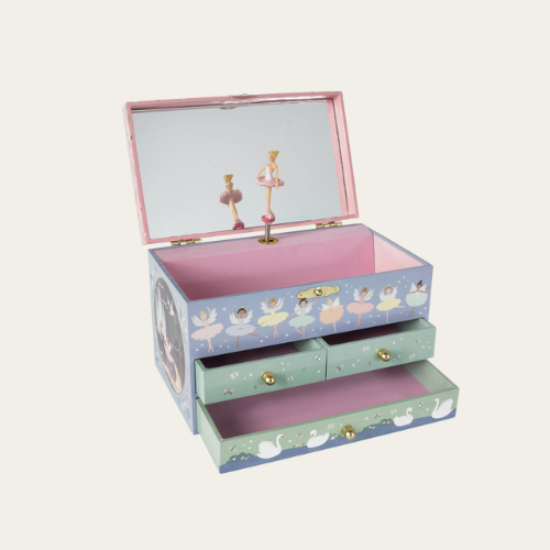 Musical Jewellery Box with 3 Drawers - Enchanted