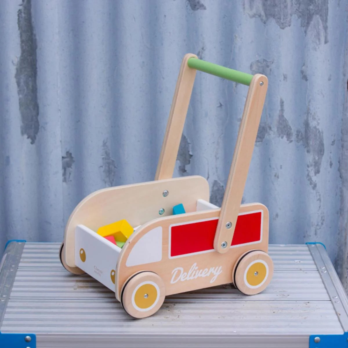 Delivery truck baby walker