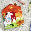 Pets Coloring Book with Stickers