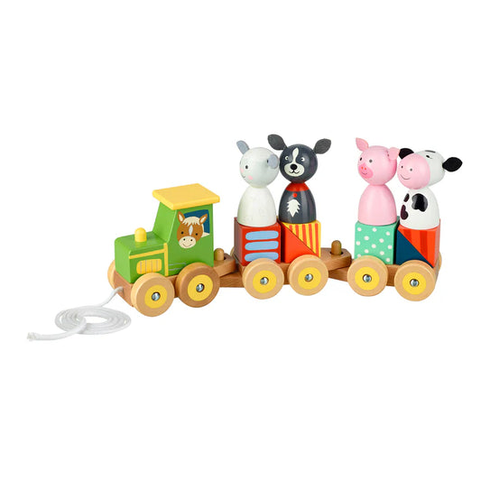 Farm Animal Puzzle Train