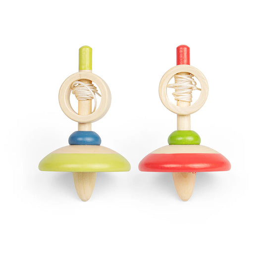 Pull String Spinning Tops