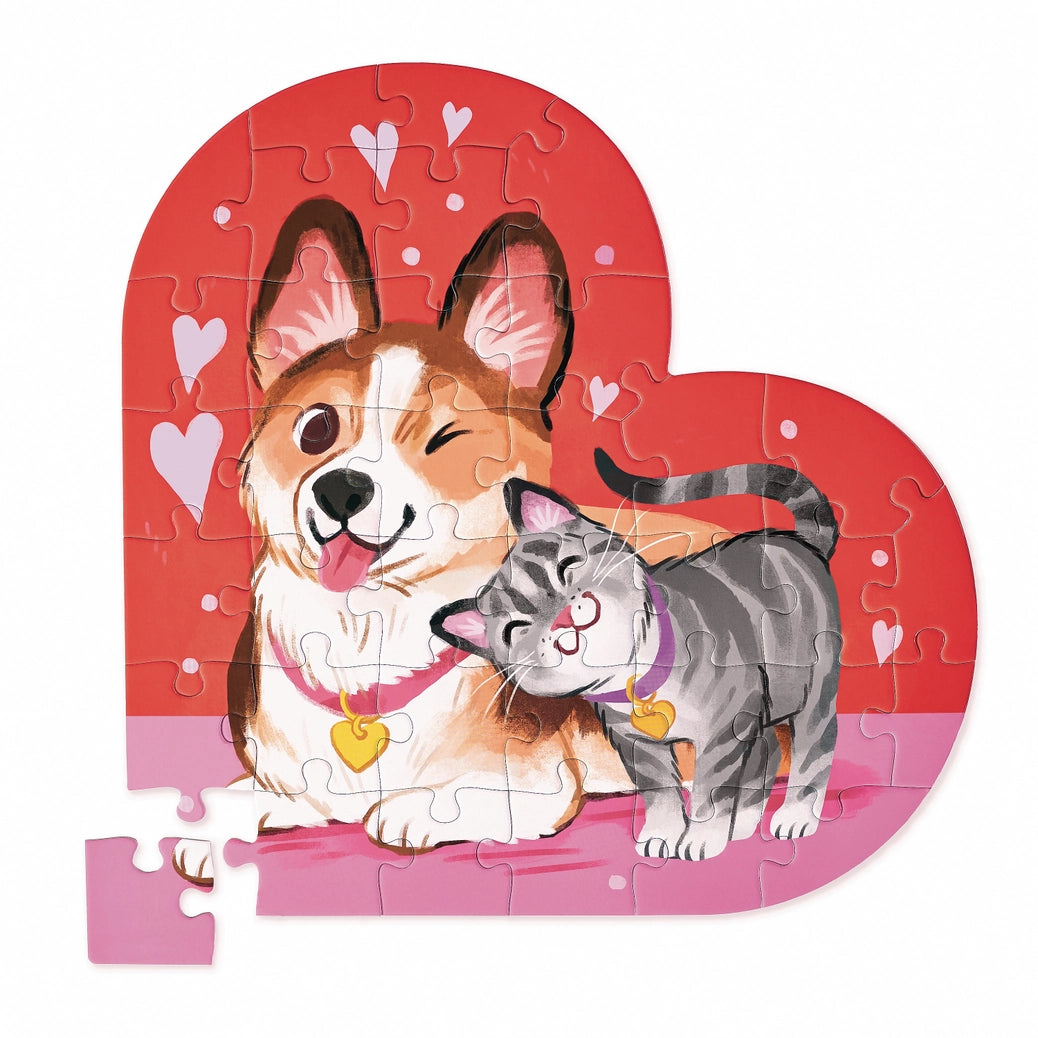 36 Piece Shaped Box Puzzle Friends Fur-Ever