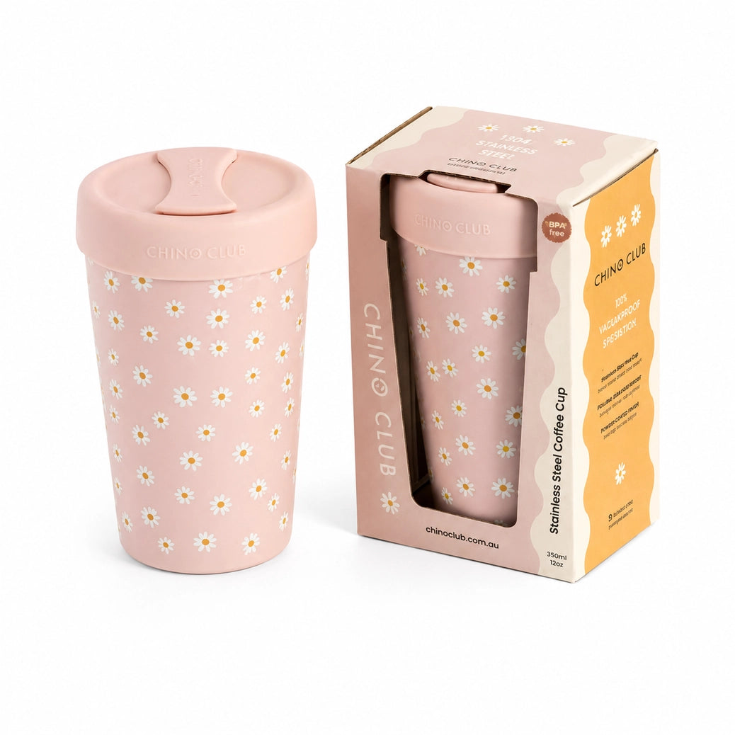 Pink Daisy Adult Chino Cup 12oz