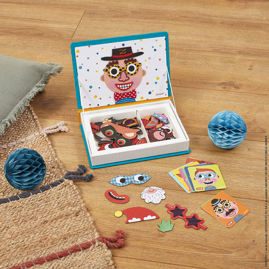 Crazy Faces Magnetic Book