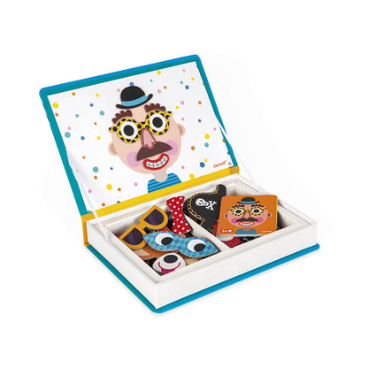 Crazy Faces Magnetic Book