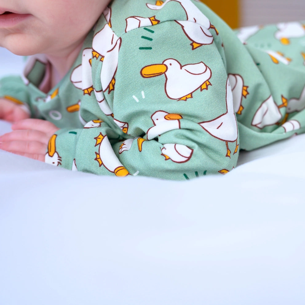 Dancing Ducks Cotton Sleepsuit