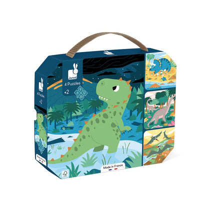 Dinosaur puzzles in case