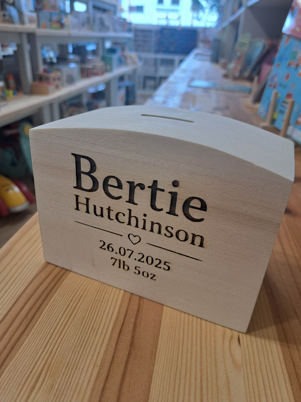 Personalised money box