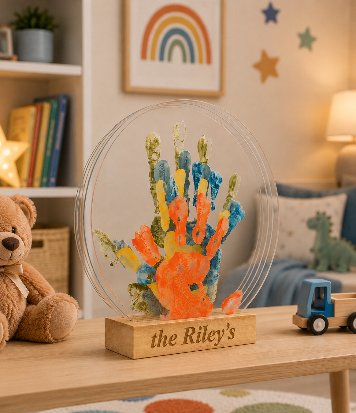 Personalised family hand prints