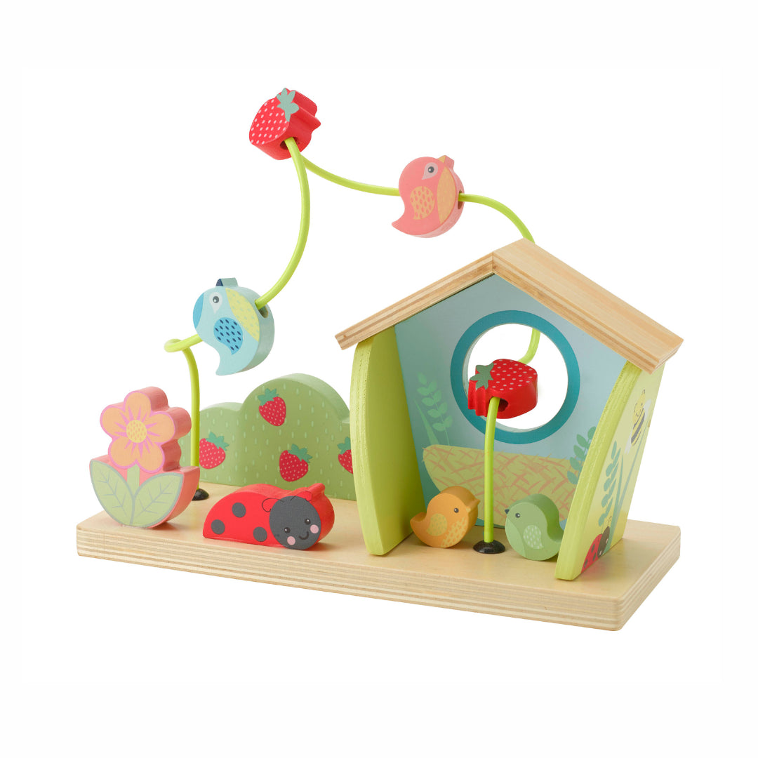 Bead Frame Feeding Birds