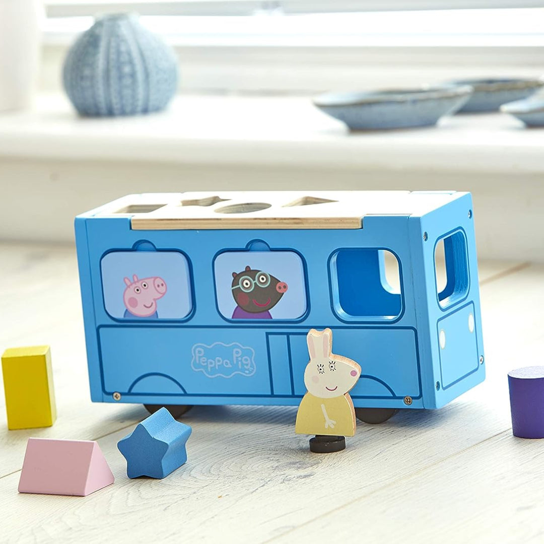 Peppa pig shape sorter bus