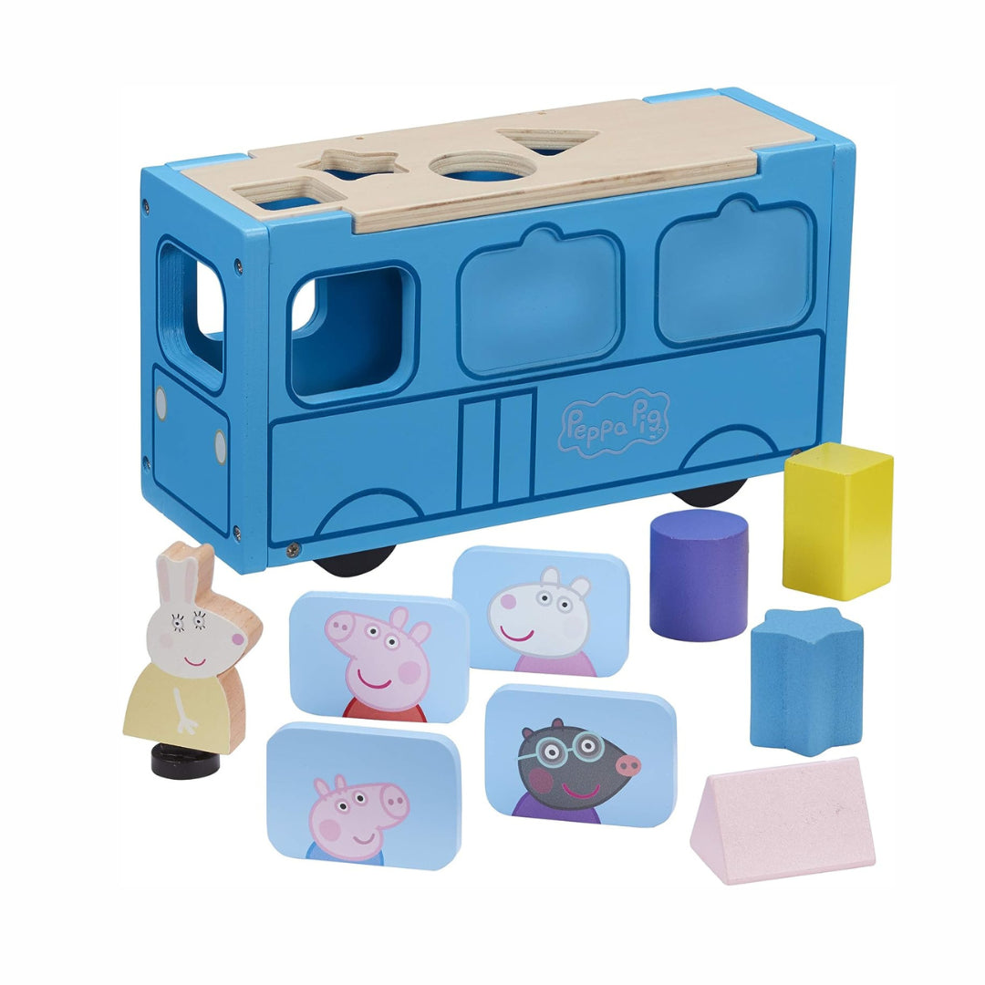 Peppa pig shape sorter bus