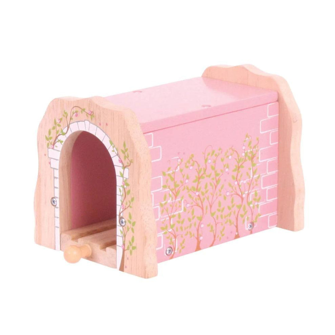 Pink brick tunnel