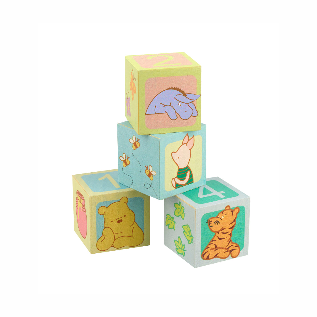 Classic pooh counting blocks