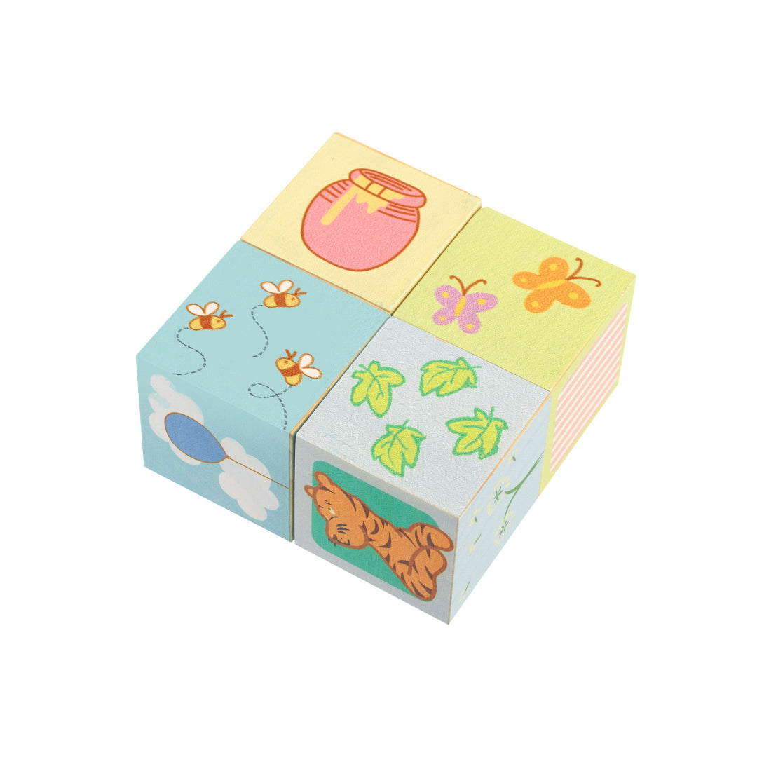 Classic pooh counting blocks