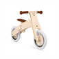 Natural wooden balance bike