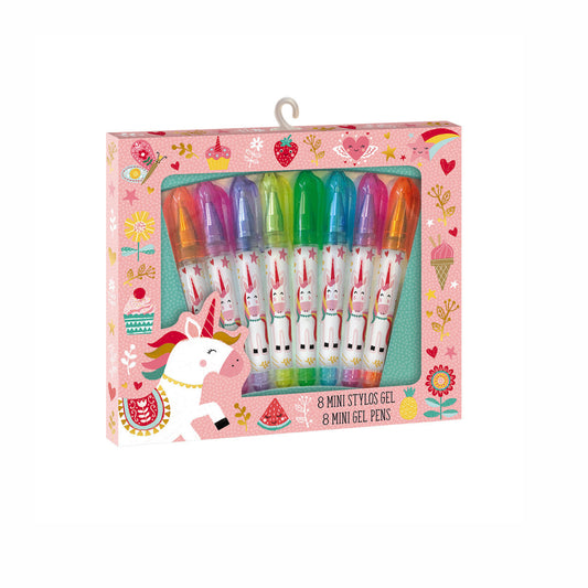 8 Unicorn Mini Gel Pens
